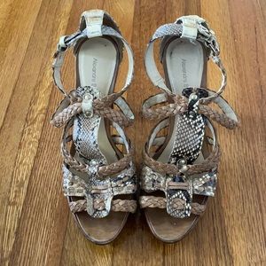 Alexander Birman Snake Skin Heels